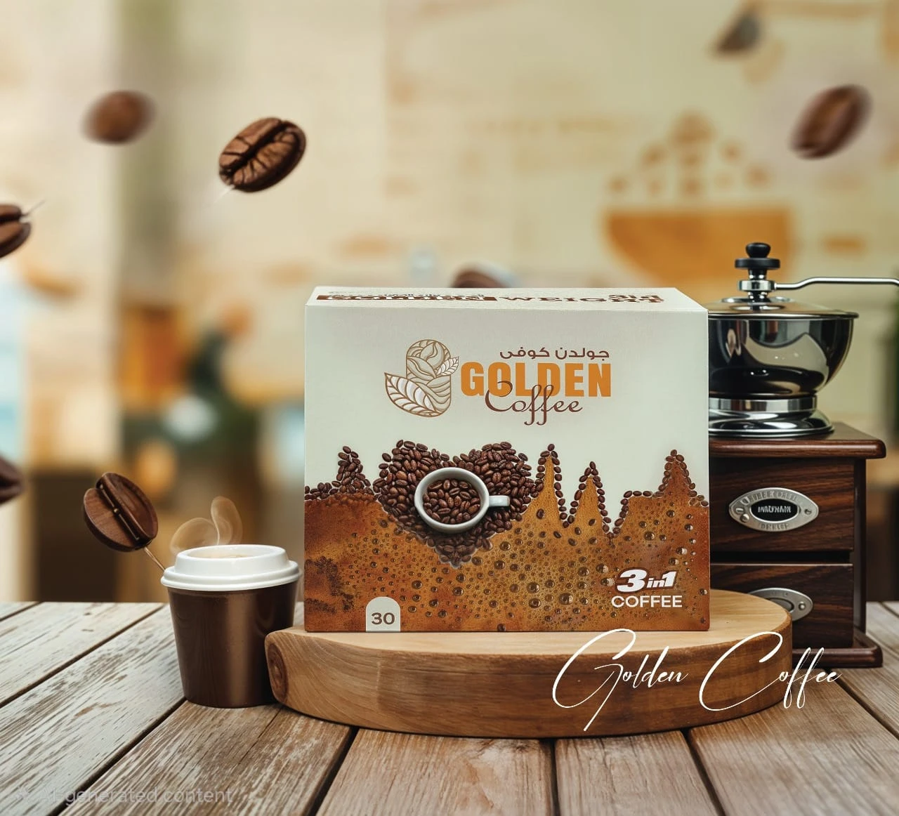 قهوة جولدن ٣*١